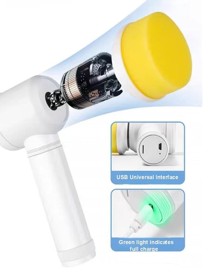 3-in-1 Magic Electric Cleaning Brush – Power Scrub for Kitchen, Bath & More