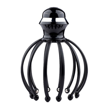 Vibration Head Massager Scalp Relaxation 12 Claw Electric Head Massager Octopus Point Massager - Yolo Habibi