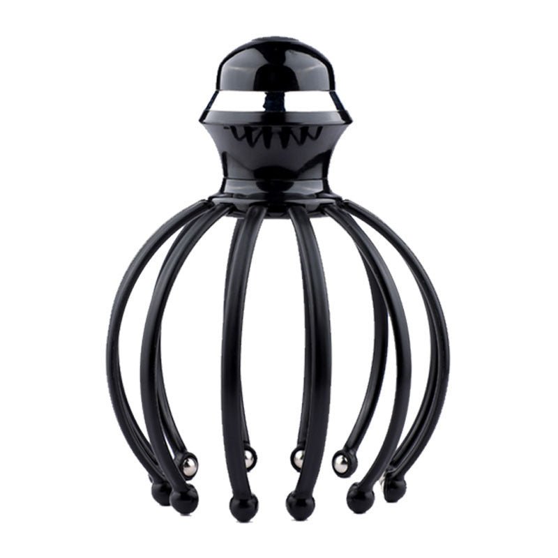 Vibration Head Massager Scalp Relaxation 12 Claw Electric Head Massager Octopus Point Massager - Yolo Habibi